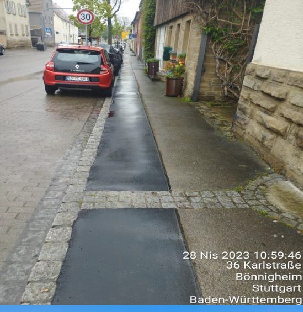 Bönnigheim — Karlstraße asphalt and sidewalk reinstatement, 2023